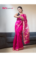 Premium Quality Matka Silk Saree With Handweaving Smart Butta Work All Over And Pure Reshom Silk Pallu (RAI209521)